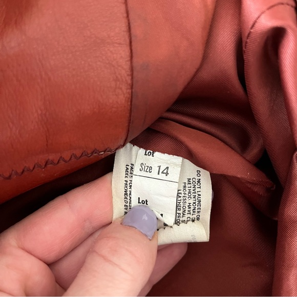 Vintage Garfin Leathers Kirk's Suede Life Women's 14 Leather Trench Coat - Picture 10 of 11